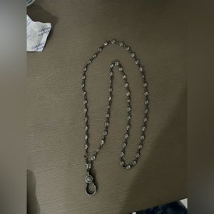 Silver and Clear Quartz Chain